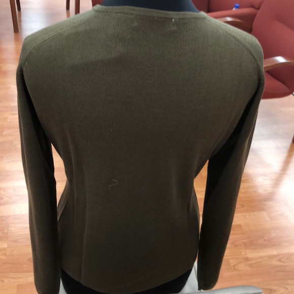 Women’s chocolate silk sweater - Picture 3 of 4